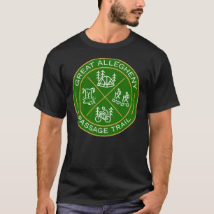 Underbar Allegheny Passage Trail Heraldisk Logotyp T Shirt
