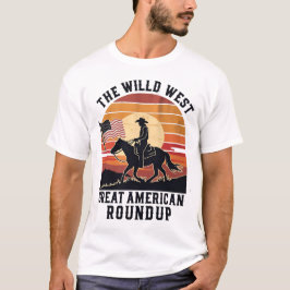 underbar amerikansk röntduktröja, cowboyskjorta t shirt