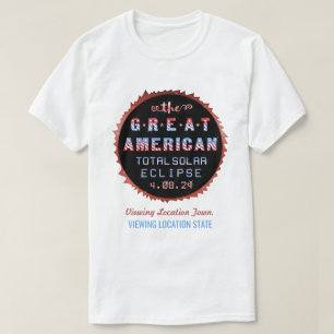 Underbar amerikansk Total Solar Eclipse 8 april 20 T Shirt