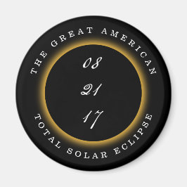 Underbar amerikansk total solenergi 2017 magnet