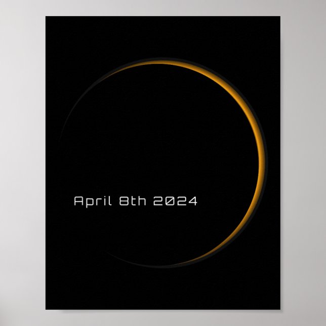 Underbar amerikansk total solenergi april 2024 til poster (Framsidan)