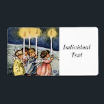 underbar änglar fraktsedel<br><div class="desc">underbar, änglar, jultomma, söt, söt, fantastisk, vintage, dragen, ljus</div>