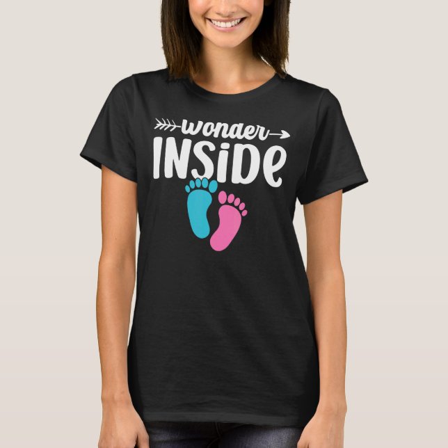 Underbar annonsering om gravid barn inuti Pr T Shirt (Framsida)