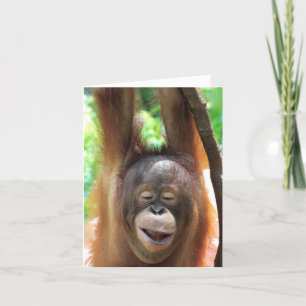 Underbar Ape Smiles gör livet bättre Kort