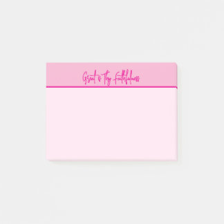 Underbar är Thy Faithness Gift Post-it Block