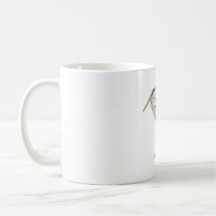 Underbar art av blåhavsfärgade fågelarter kaffemugg
