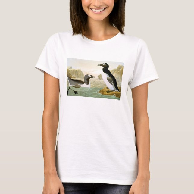 Underbar Auk (alcaen Impennis) T Shirt (Framsida)