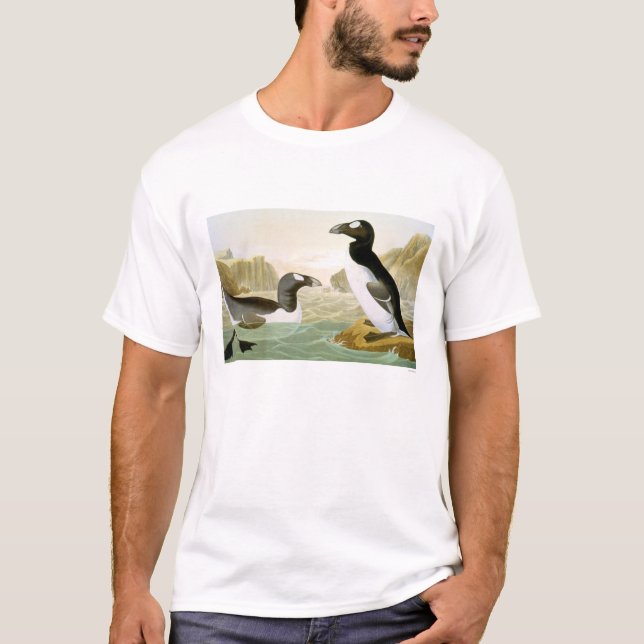 Underbar Auk (alcaen Impennis) Tee Shirt (Framsida)