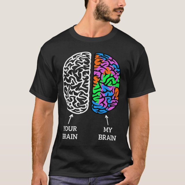 Underbar autistisk Dyslexia Adhd Asd Neurodiversit T Shirt (Framsida)