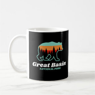 Underbar bäckennationalpark Nevada Bear Retro Kaffemugg