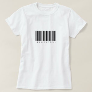 Underbar Barcodeskjorta Tee Shirt