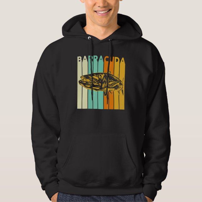 Underbar Barracuda Cuda Fishing Wildlife Saltwater Hoodie (Framsida)