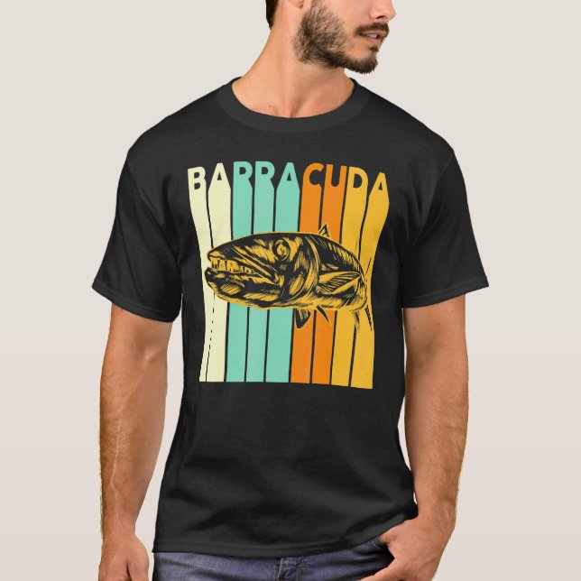 Underbar Barracuda Cuda Fishing Wildlife Saltwater T Shirt (Framsida)