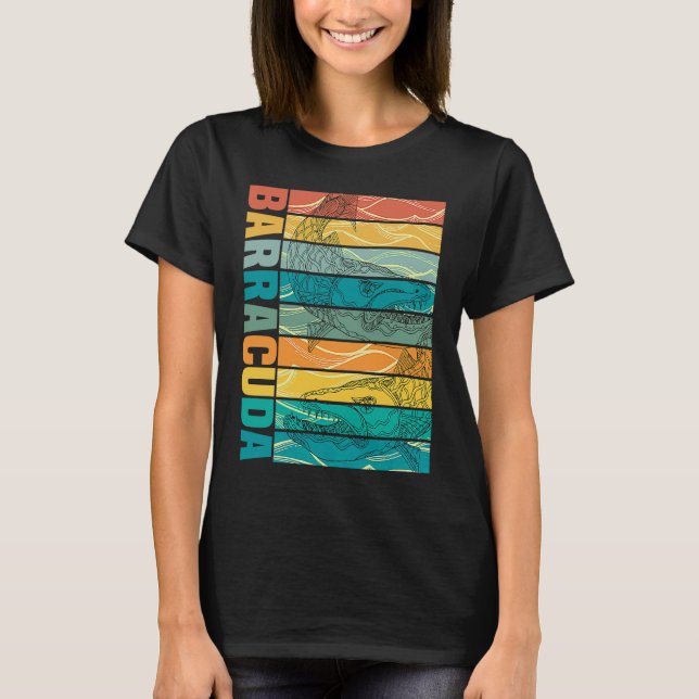 Underbar Barracuda Cuda Fishing Wildlife Saltwater T Shirt (Framsida)