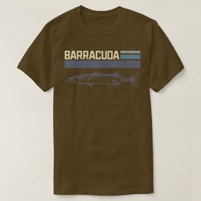 Underbar Barracuda Cuda Fishing Wildlife Saltwater T Shirt (Design framsida)
