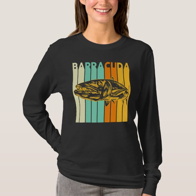 Underbar Barracuda Cuda Fishing Wildlife Saltwater T Shirt (Framsida)