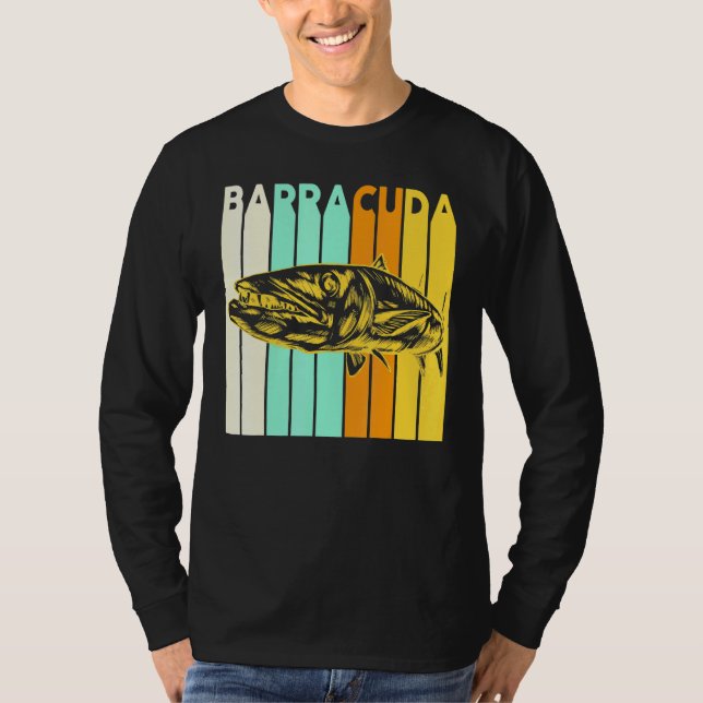 Underbar Barracuda Cuda Fishing Wildlife Saltwater T Shirt (Framsida)