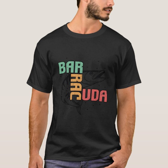 Underbar Barracuda Cuda Fishing Wildlife Saltwater T Shirt (Framsida)