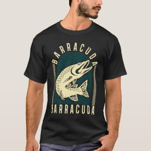 Underbar Barracuda Cuda Fishing Wildlife Saltwater T Shirt