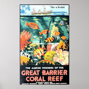 Underbar barriärkorallrev poster