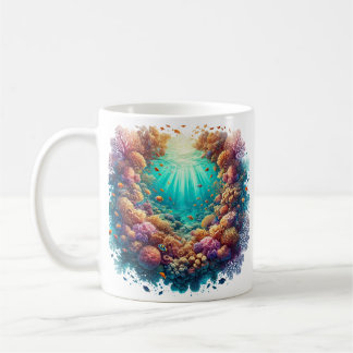 Underbar barriärref kaffemugg