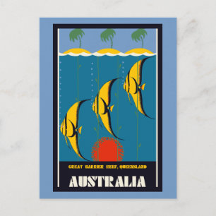 Underbar Barrier Reef Australia-resereklam Vykort