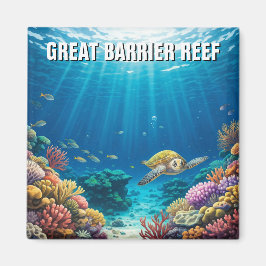 Underbar Barrier Reef Australien Magnet