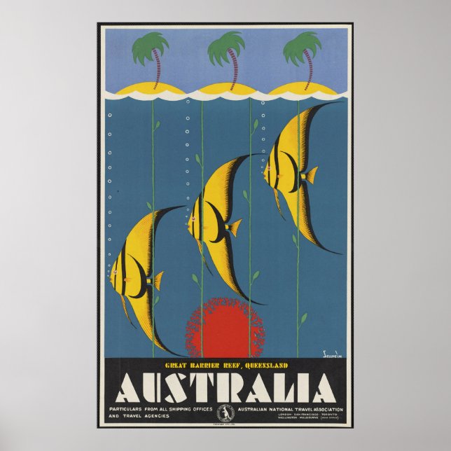 Underbar Barrier Reef Australien Poster (Framsidan)