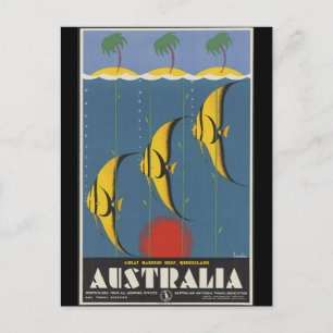 Underbar Barrier Reef Australien Vykort