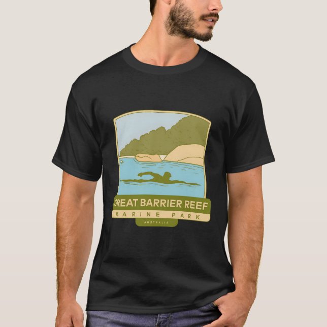 Underbar Barrier Reef Marine Park - Australien T Shirt (Framsida)