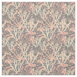 Underbar Barrier Reef Mönster på Grått Tyg