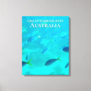 Underbar Barrier Reef tropifish Australien reser Canvastryck