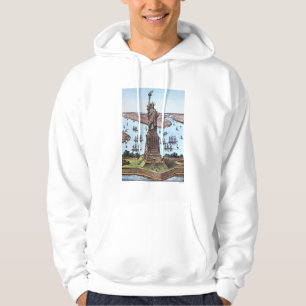Underbar Bartholdi staty Sweatshirt Med Luva
