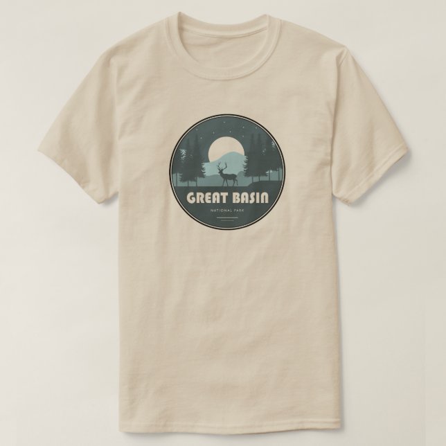 Underbar Basin National Park Hjort T Shirt (Design framsida)