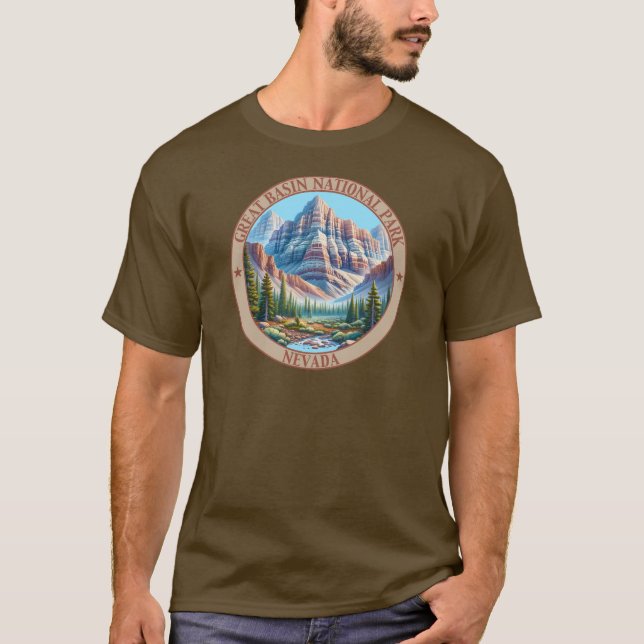 Underbar Basin National Park, Nevada, Förenta stat T Shirt (Framsida)