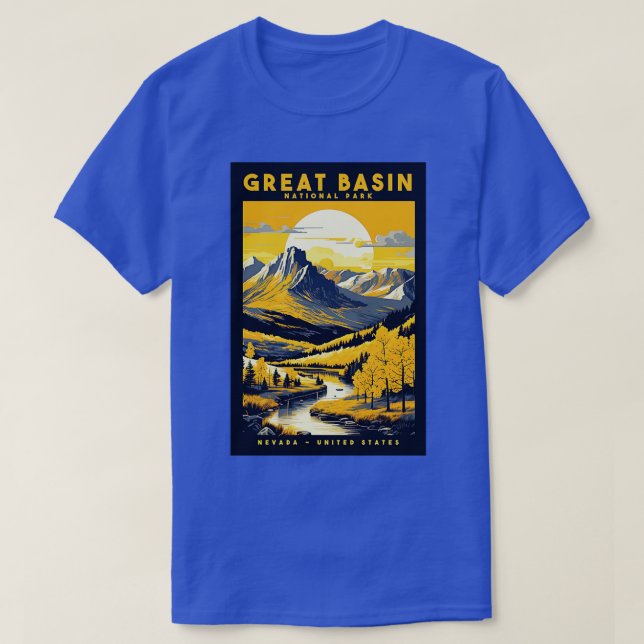 Underbar Basin National Park Nevada United Stater T Shirt (Design framsida)