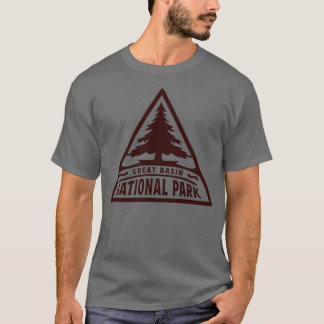 Underbar Basin National Park Träd Triangle Brown T Shirt