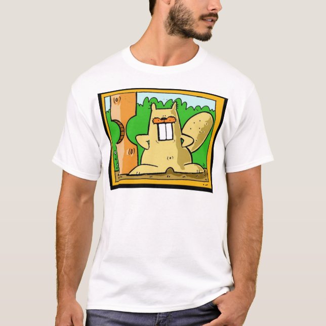 Underbar bäver t-shirt (Framsida)