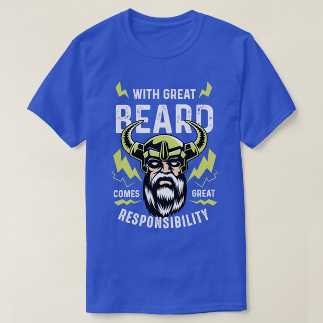 Underbar Beard ansvarig Far Gift T Shirt (Design framsida)