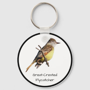Underbar-belagd Flycatcher Nyckelring