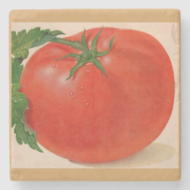 underbar BIG juicy tomato Underlägg Sten (Framsidan)