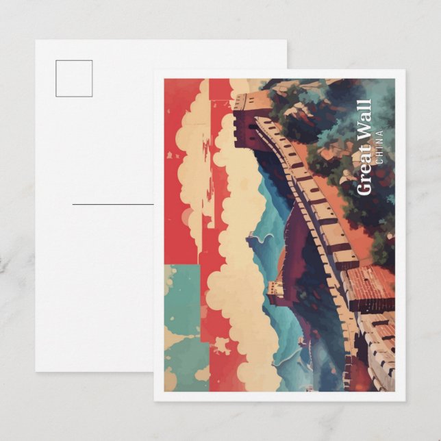 Underbar bild av China av popup-bilder av  Vykort (Fram/baksida)