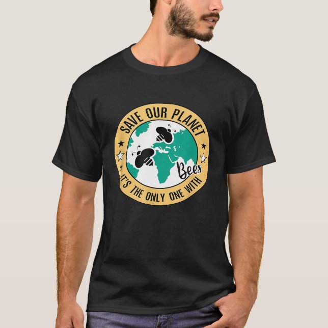 Underbar biodling för biodlingsbin som är avsedda  t shirt (Framsida)