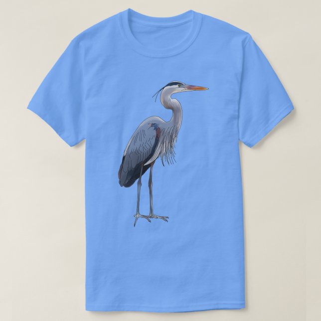 Underbar blå Heron 1 T Shirt (Design framsida)