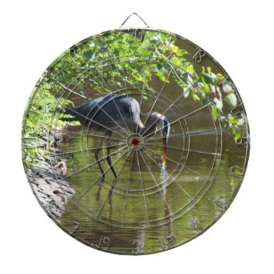 Underbar blå Heron Dartboard Piltavla