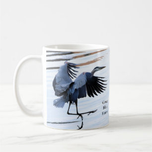Underbar Blå Heron-kaffe Mugg