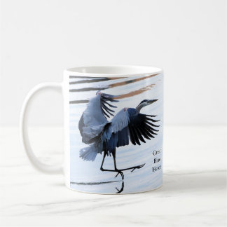 Underbar Blå Heron-kaffe Mugg