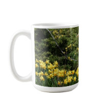 Underbar blå Heron med Daffadoil