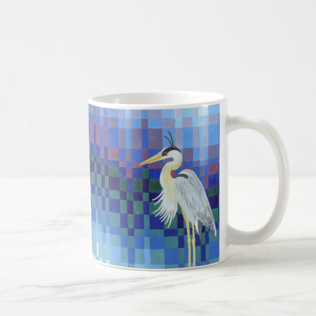 Underbar blåttHeron Kaffemugg (Höger)