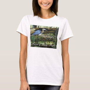 Underbar blåttHeron, ljud av vingarstudion T Shirt